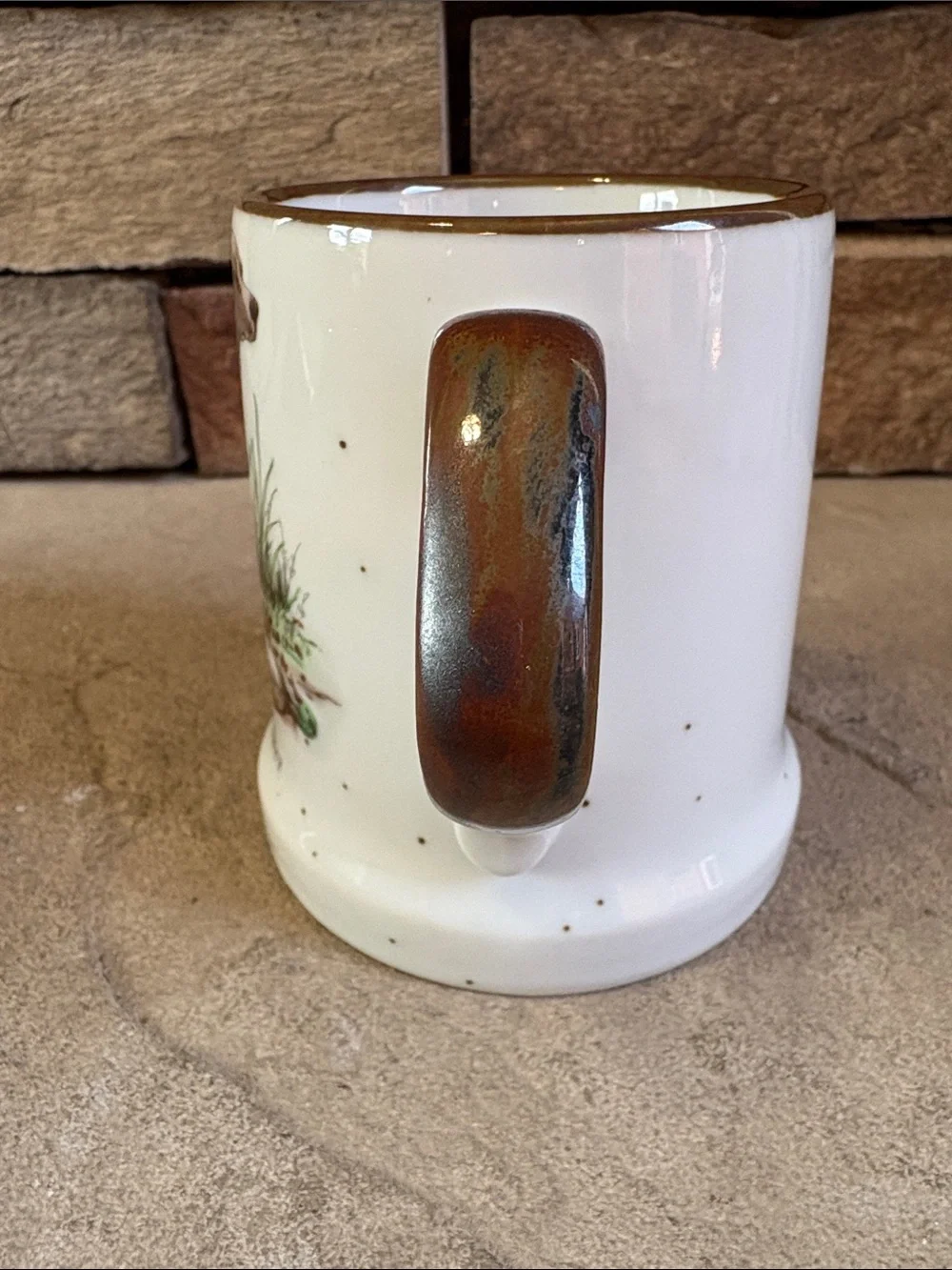 Golden Retriever speckled coffee cup/mug